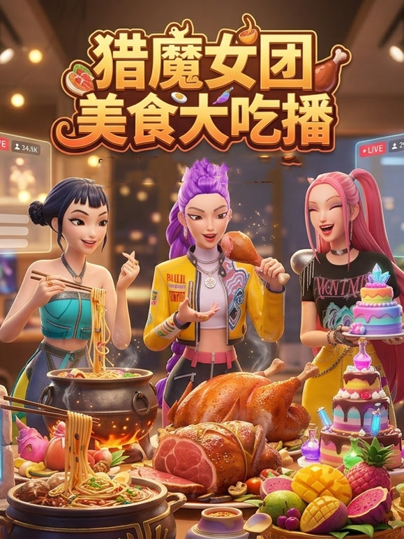 猎魔女团美食大吃播 海报 高清在线观看