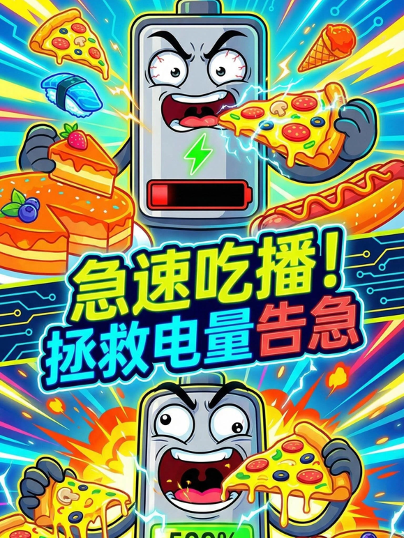 急速吃播！拯救电量告急 海报 高清在线观看