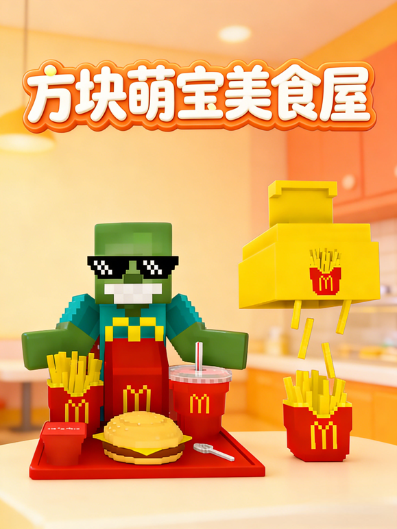 方块萌宝美食屋 海报 高清在线观看