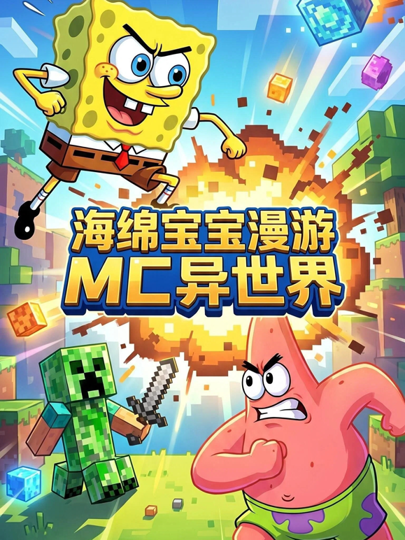 海绵宝宝漫游MC异世界 海报 高清在线观看