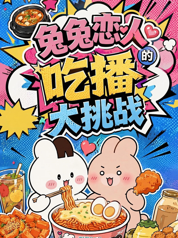 兔兔恋人的吃播大挑战 海报 高清在线观看