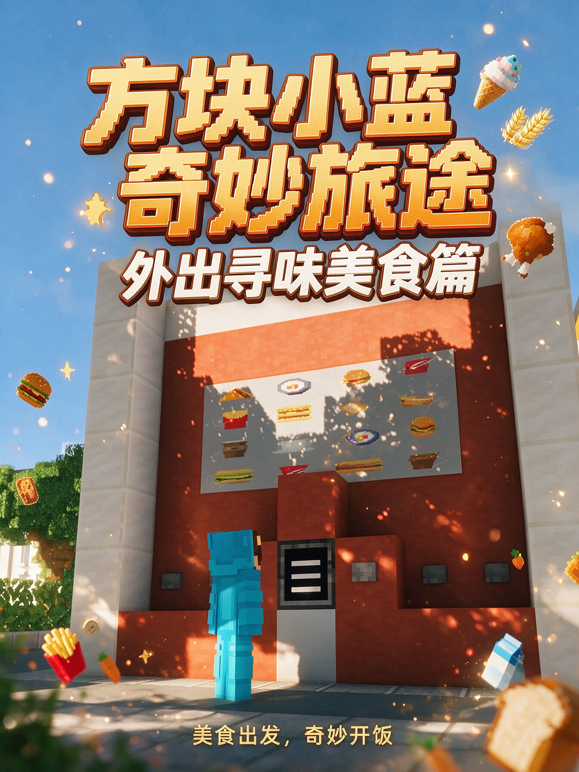 方块小蓝奇妙旅途：外出寻味美食篇 海报 高清在线观看