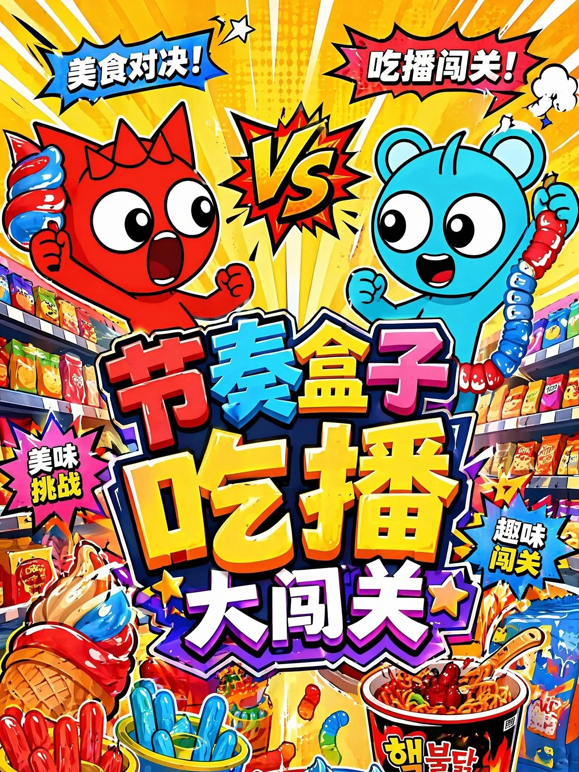 节奏盒子吃播大闯关 海报 高清在线观看