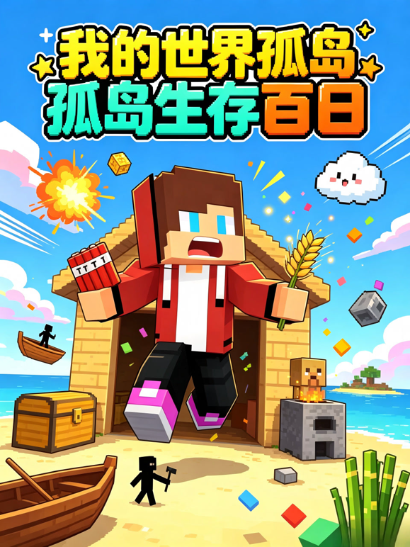 我的世界孤岛生存百日 海报 高清在线观看