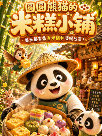 圆圆熊猫的米糕小铺 海报 高清在线观看