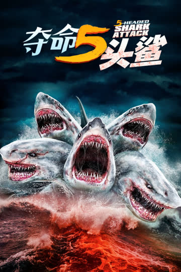 夺命五头鲨 海报 高清在线观看