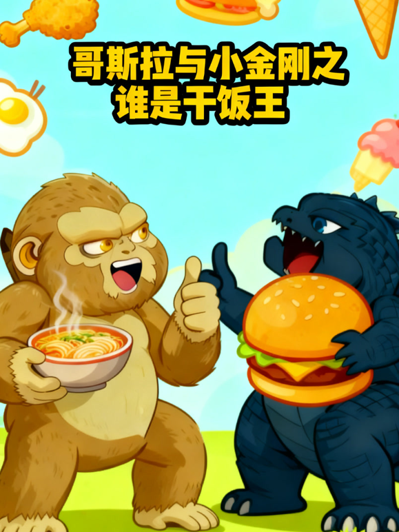 哥斯拉与小金刚之谁是干饭王 海报 高清在线观看