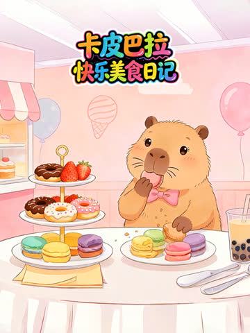卡皮巴拉快乐美食日记 海报 高清在线观看