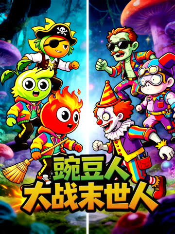 豌豆人大战末世人 海报 高清在线观看