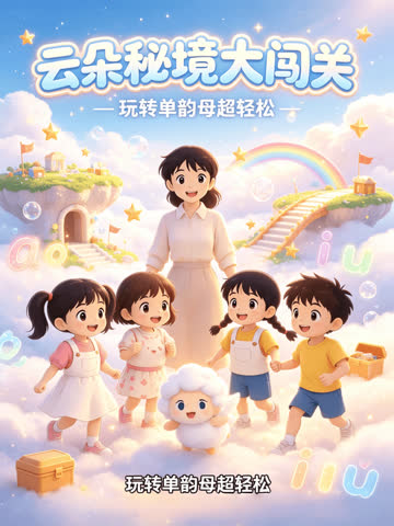 云朵秘境大闯关！玩转单韵母超轻松 海报 高清在线观看